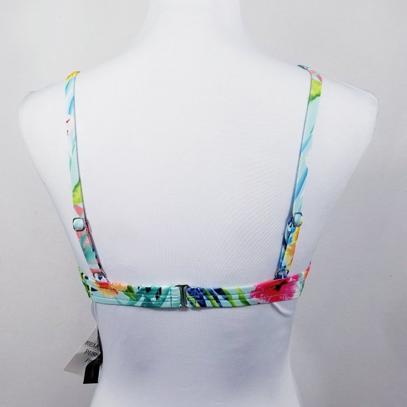 Kechika Push-up Floral Bikini Top w/UW -Sz 8 - NWT - Picture 9 of 12